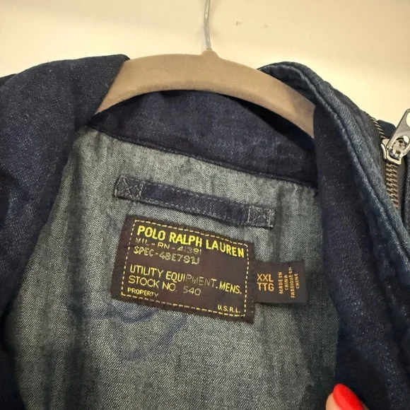 Polo Ralph Lauren Dark Blue Military Field Jacket - Picture 5 of 5